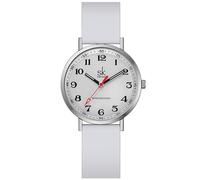 SHENGKE SK Ultra Thin Fashion Sport Sweatproof Women Watch for Medical Professionals,Nurses,Doctors,Students Watch with Easy Read Dial,Colorful Silicone Band (Grey)