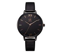 SHENGKE Women Watches Leather Band Quartz Watches Dress Girls Ladies Wristwatch