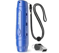 Shenglong Electronic Whistle with 3 Tones & 3 High Volume Settings - Battery Powered Emergency Safety Whistle for Coaches Referees, Teachers Outdoor Sports, Camping, Sporting Goods with Lanyard