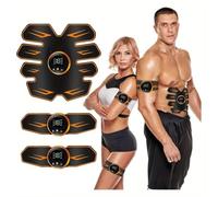 SHENGMI EMS Muscle Stimulator, Abs Stimulator Full Body Ab/Arm/Hip Trainer 8 Modes 19 Intensities, with USB Rechargeable for Abdomen Arm Leg Men And Women