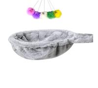 SHENGOCASE 14.6" Light Grey Nest Basket Lounger Hammock Bed for Cat Tree Tower Replacement, 5-Pack Hanging Toys, Cat Tree Accessories Hammock Attachment