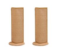 SHENGOCASE 2-Pack 20.5" Tall Wall Sofa Couch Corner Cat Sisal Scratcher,Scratching Post,Replaceable Sisal Scratch Pad Mat, Couch Protector
