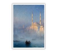SHENGPOSTER Ivan Aivazovsky Constantinople Mosque Canvas Poster Famous Painting Replica Giclee Canvas Print Unframed Wall Art for Living Room Office Decor Frameless 75x100cm