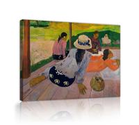 SHENGPOSTER Paul Gauguin Canvas Wall Art Print the Siesta Famous Painting Replica Pictures Tropical Scene Living Room Bedroom Decor Wall Art Posters 60x72cm Innerframe