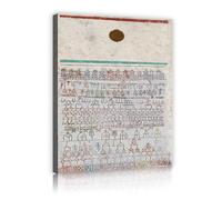 SHENGPOSTER Paul Klee Geometric Abstract Canvas Prints a Page from the City's Book Famouse Artwork Replica Wall Art for Living Room Bedroom Office 35x52cm Innerframe