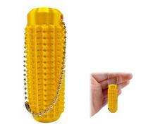 ShengQiu Spiky Grippie Stim Keychain,Stim Fidget toy,Anxiety Relief Sti/m Bumpy Fidget t-oy,3D Printed Spiky Fidget t/oy,Calming Sensory To/y for Stress,Anxiety Relief Keyrings for all People(Golden)