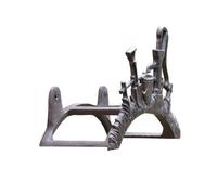 ShengQuanHao Garden Hose Storage Rack Cast Iron Wall Hanging Holder with Sturdy Rear Bracket and Ornamental Front Support Suitable for Balcony Patio Outdoor Planting Wall