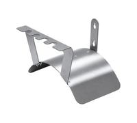 ShengQuanHao Rust Resistant Stainless Storage Rack Wall Mount Holder for Garden Hose and Flexible Tubing with Pre Cut Mounting Slots Suitable for Garage Workshop Home, Silver