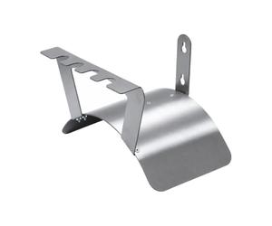 ShengQuanHao Rust Resistant Stainless Storage Rack Wall Mount Holder for Garden Hose and Flexible Tubing with Pre Cut Mounting Slots Suitable for Garage Workshop Home, Silver