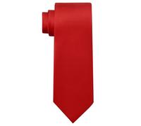 SHENGRUI 3.15" Solid Color Tie Formal Necktie Classic Formal Business Necktie for Men Formals Wear Weddings Prom Celebration (Red)
