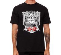 SHENGSHANGRUITI Conjuring Men's Rebel 8 Eight Skull Graphic T Shirt Short Sleeve Cool Round Neck Tops Black S