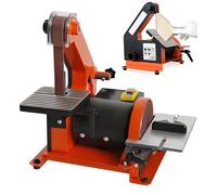 SHENGSHIYU Belt Sander Knife Sharpener for Curved and Angled Sanding,Belt and Disc Sanding Workstation,0°-45° Sanding Angle Adjustable,Bench Polisher for Metal,Plastic,and Wood Sanding