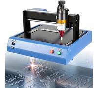 SHENGSHIYU Electric Marking Machine Portable Metal Plastic Engraving Machine Desktop Nameplate Tag Marking Tool,0.05-1mm Depth,For Mark Fixed Character Serial Number 400w,Marking Range 300 * 200MM