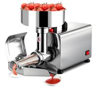 SHENGSHIYU Electric Tomato Strainer 450w, 20-60kg/H High Working Efficiency Sauce Maker Commercial Grade Tomato Milling Machine with Large Funnel, Food Mill for Tomato Sauce, Enjoy Health