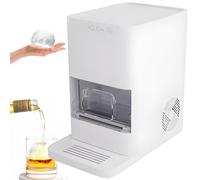 SHENGSHIYU Ice Maker Machine Counter Top,Ice Cube Ball Makers,Built-In 1.2l Water Tank, Produces 2 Solid 50mm Large Ice Spheres per Cycle,Countertop Ice Ball Maker for Home & Commercial Use White