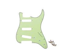 SHENGSUI 11 Hole Strat Pickguard for 3 Single Coil Pickups Scratch Plate for Fender USA/Mexican Made American Standard Stratocaster Mint Green