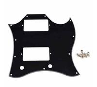 SHENGSUI Black 3Ply SG Full Face Guitar Scratch Plate Compatible with SG Standard Style Guitar Pickguard