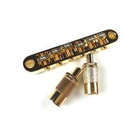 SHENGSUI Guitar Roller Saddle Bridge - Tune-O-Matic Bridges For Epiphone Les Paul SG Dot with M8 Threaded Posts Gold
