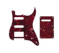 SHENGSUI HSS 11 Holes ST/Strat Electric Guitar Pickguard and BackPlate for Standard Strat Modern Style Guitar Part Vintage Tortoise