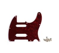 SHENGSUI Red Pearl 8 Holes SS Guitar Tele Pickguard Fit Fender Nashville Telecaster Pickguard Replacement