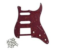 SHENGSUI Vintage Tortoise Strat HSS Pickguard 11-Hole Electric Guitar Pickguard SSH Scratch Plate for USA/Mexican Fender Modern Style Standard Stratocaster ST