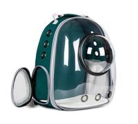ShengWen Cat and Dog Space Capsule Backpack - Breathable Portable Pet Carrier with Window - Large Capacity (Green)