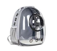 ShengWen Cat and Dog Space Capsule Backpack with Small Window, Portable Pet Carrier, Breathable Practical Large Capacity (Gray)