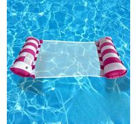 ShengWen Pool Hammock, Inflatable Pool Hammock, Pool/bathtub/beach/lounge Chair and More, Suitable for Adults, with Complimentary Pump (red)