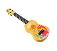 Shengxi Kids Ukulele Toy, 42cm Toddler Musical Instrument, Cartoon Mini Guitar Toy, ABS Ukulele Toy with 4 Ajustable Strings, Early Educational Guitar Gifts for Children Boys Girls