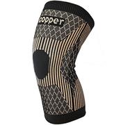 SHENGYADE Copper Knee Brace -Copper Knee Sleeve Compression For Sports,Workout,Arthritis Pain Relief and Support-Single (L)