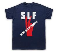 shengyang SLF Irish Punk Stiff Little Fingers UN T-Shirt Mens Ladies Size COL Navy Blue