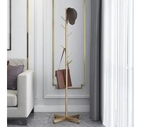 shengyi Metal Coat Rack Freestanding Coat Tree Clothes Stand with 6 Hooks, Coat Racks Easy to Assemble, Coat Tree Stand for Bags, Hats, Entryway, Office B,170x42x42cm