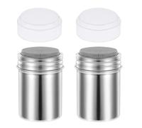 SHENGYIG 2-Piece Stainless Steel Flour Duster Set, 8oz - Fine Mesh Shaker for Baking Powder, Icing Sugar, Cocoa & Spices - Kitchen Baking & Craft Essential