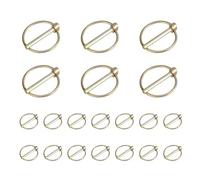 SHENGYIG 20-Pack Galvanised Steel Folding Cotter Pins | 5.8mm x 45mm | for Tractors, Trailers, Trucks, Lawn & Agricultural Machinery | High Strength Safety Locking Pins