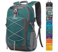 SHENHU 40L Hiking Backpack Lightweight Daypack Waterproof Travel Camping Backpack for Men Women Sport Packable, A6-dark Green, 40L-0.9lb, Daypack Backpacks