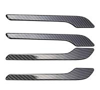 SHENHUO Car Exterior Door Handles Car Rear Tailgate Handle for Tesla for Model 3 Y Door Cover Protector Sticker Carbon Fiber ABS Styling(Shiny Carbon Fiber)