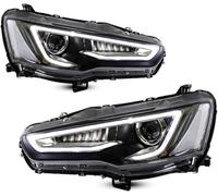 SHENHUO Headlights Headlight Assembly for Mitsubishi For Lancer For EVO X 2008-2018 Car Headlights Front DRL Turn for Signal(White)