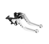 SHENHUO Motorcycle Clutch Brake Lever Universal Motorcycle Brake levers Accessories Modified Horn Adjustable Hand Lever GY6(Silver)