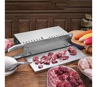 SHENJIA Manual Bone Meat Cutter, Commercial Stainless Steel Ribs Meat Chopper, Home Food Slicer Machine for Fish Chicken Beef Frozen Meat Vegetables