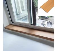 SHENJIA Window Sill Cover Replacement Panels, Hard Acrylic Ledge Protector for Dogs, Easy to Clean Indoor Oak Grain Design, Durable and Functional Window Sill Board
