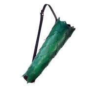 SHENJMAI Archery Arrow Quiver Medieval Larp Archer Dragonscale Quiver Forest Elven Leather Back Arrow Case Holder Robin Hood Ranger Elf Bowman Archery Holster(Green)