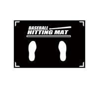 SHENJMAI Baseball Hitting Mat Softball T-Ball Batter Stance Training Mat with Toes Facing Place Baseball Batting Cushion for Swing Pitching