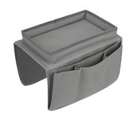 SHENJMAI Bedside Storage Bag Sofa Armrest Organiser Arm Chair Caddy Bedside Storage Pocket with 6 Pockets(Grey)