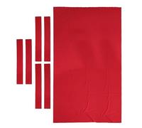 SHENJMAI Billiard Cloth Professional 9 ft Pool Table Felt + 6 Strips Billiard Snooker Cloth for Foot 0.6mm Billiards Accessories(Red)