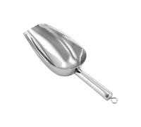 SHENJMAI Ice Scoop Stainless-Steel Ice Cube Scoop Bar Buffet Kitchen Spice Candy Flour Nut Spoon(6.8X21cm)