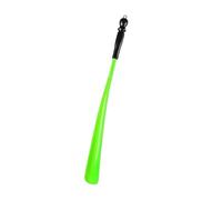SHENJMAI Long Handled Shoe Horn 2Pcs Pregnant Woman Elderly Shoe Spoon Lazy People Spatula Long Handled Horns 47.5cm Hanging Ring Shoehorn(2pcs Green)