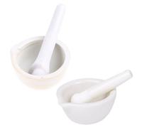 SHENJMAI Pestle and Mortar Porcelain Mortar and Pestle Pepper Mill Mortar Pestle Pugging Pot Kit for Chinese Traditional Medicine Sesame Peanuts