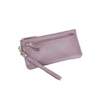 SHENJMAI Women's Wristlets Clutch Bag Clutch Wallet Purse Soft Leather Long Multi-pocket Wrist Bag Portable Cell Phone Coin Pouch for Women with Strap(Purple)
