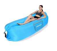 SHENKEY Inflatable Lounger, 2020 Upgrade Waterproof Anti-Air Leaking Air Sofa with Portable Package, Inflatable Couch and Air Chair for Travelling, Camping, Hiking and Beach Parties