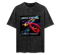 SHENLENEIYI Above and Beyond Group Therapy Unisex Tops Printed Mens Black T-Shirt M